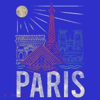 Paris Lover France Tourist Paris Art Paris Mousepad thumb 1