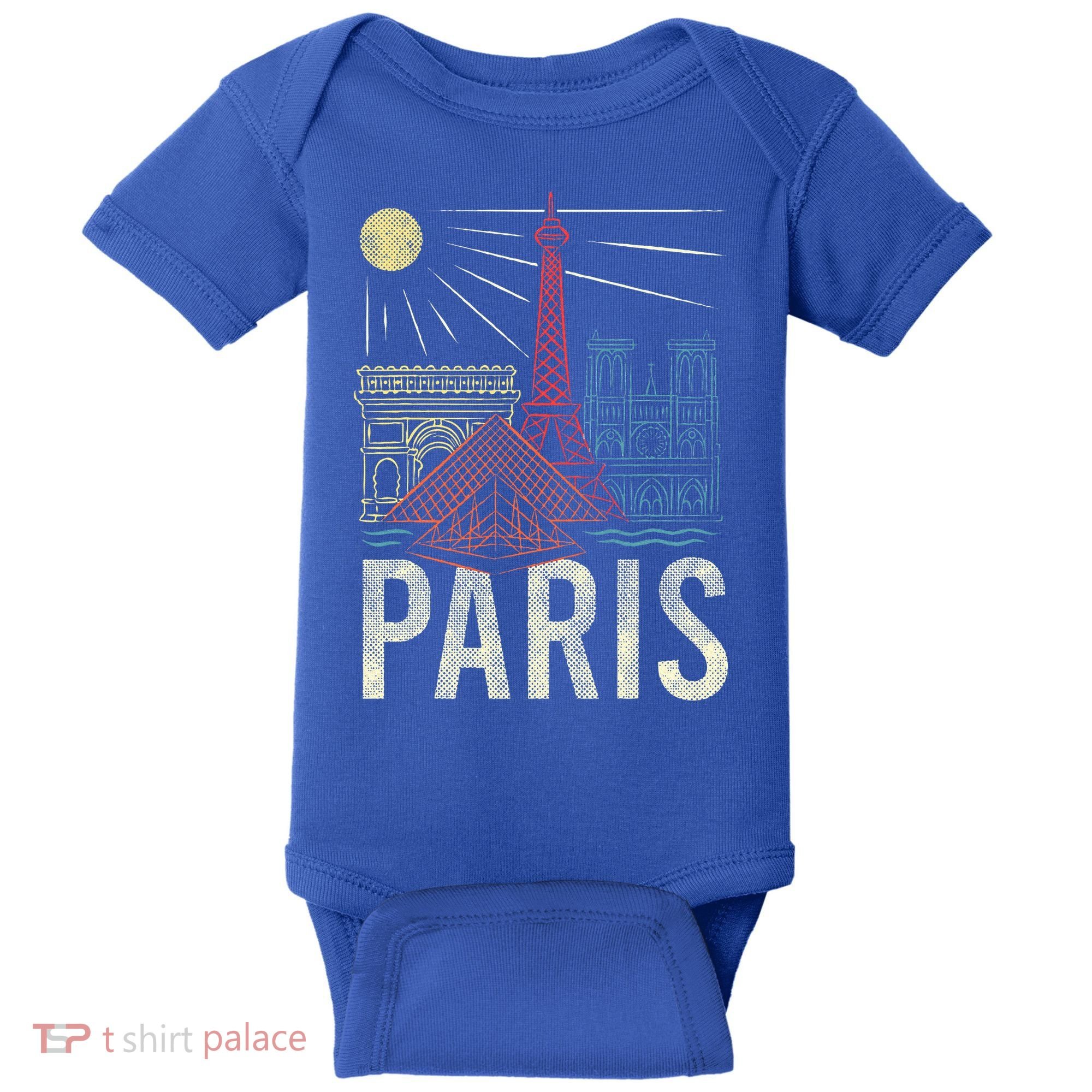 Paris Lover France Tourist Paris Art Paris Baby Bodysuit