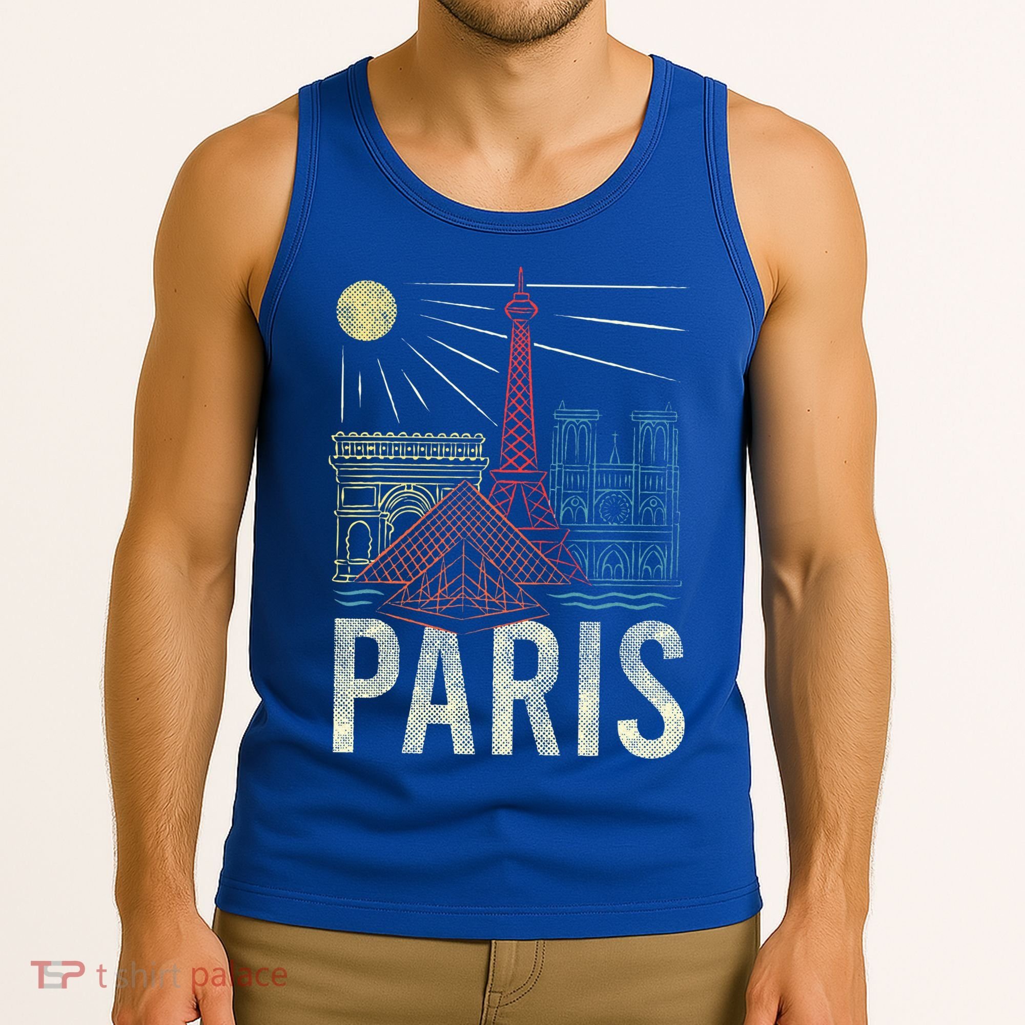 Paris Lover France Tourist Paris Art Paris Tank Top