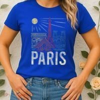 Paris Lover France Tourist Paris Art Paris Women's T-Shirt thumb 2