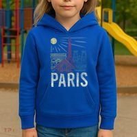 Paris Lover France Tourist Paris Art Paris Kids Hoodie thumb 3