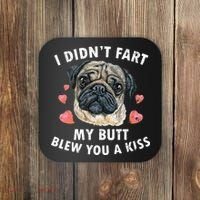 Pug Lover Funny Pug Funny Dog Coaster thumb 0
