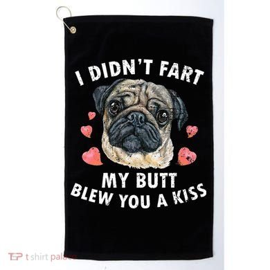 Pug Lover Funny Pug Funny Dog Golf Towel