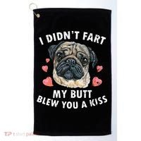 Pug Lover Funny Pug Funny Dog Golf Towel thumb 0