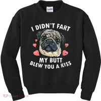 Pug Lover Funny Pug Funny Dog Kids Sweatshirt thumb 0