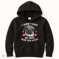Pug Lover Funny Pug Funny Dog Kids Hoodie thumb 0
