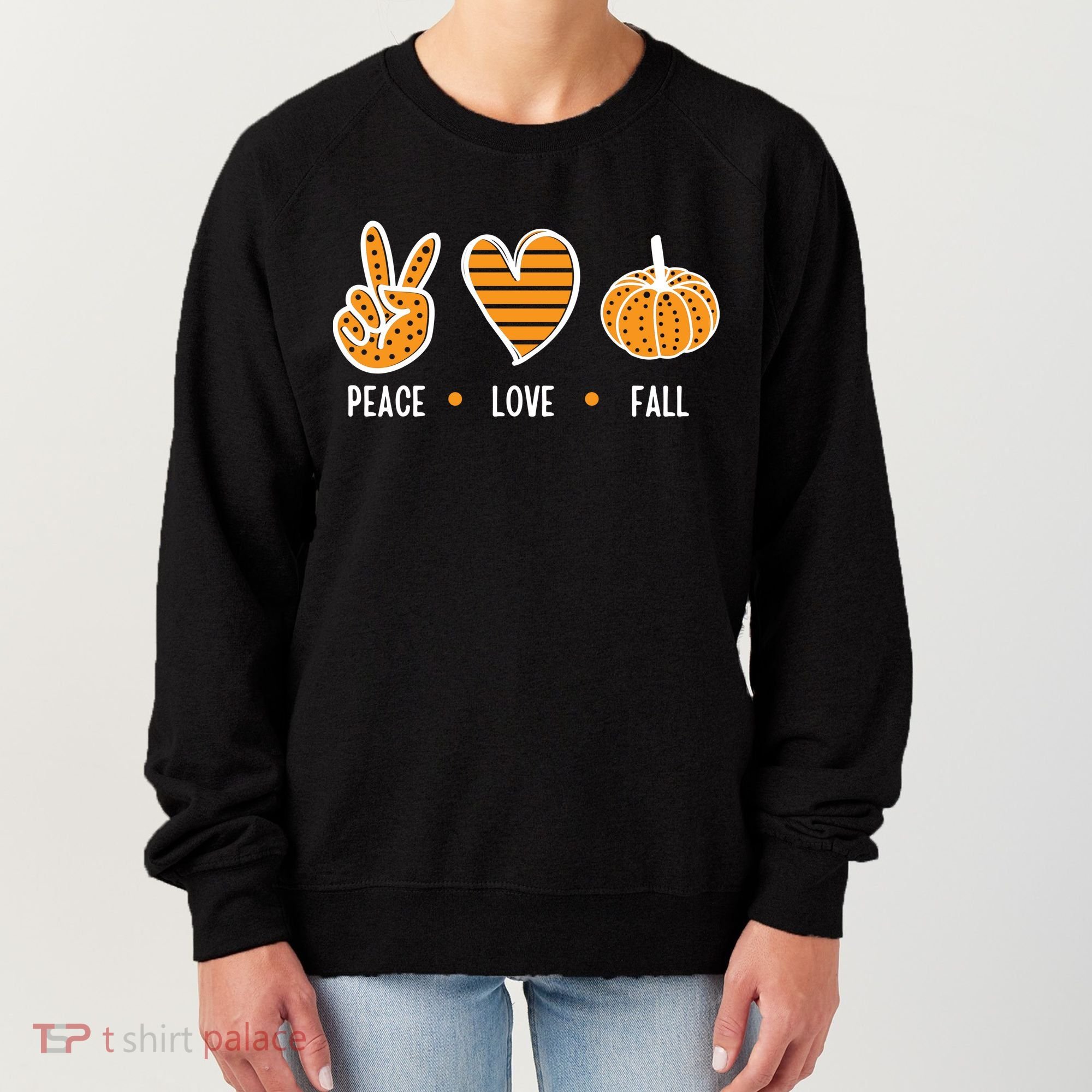 Peace Love Fall Cute Autumn Women's Sweatshirt