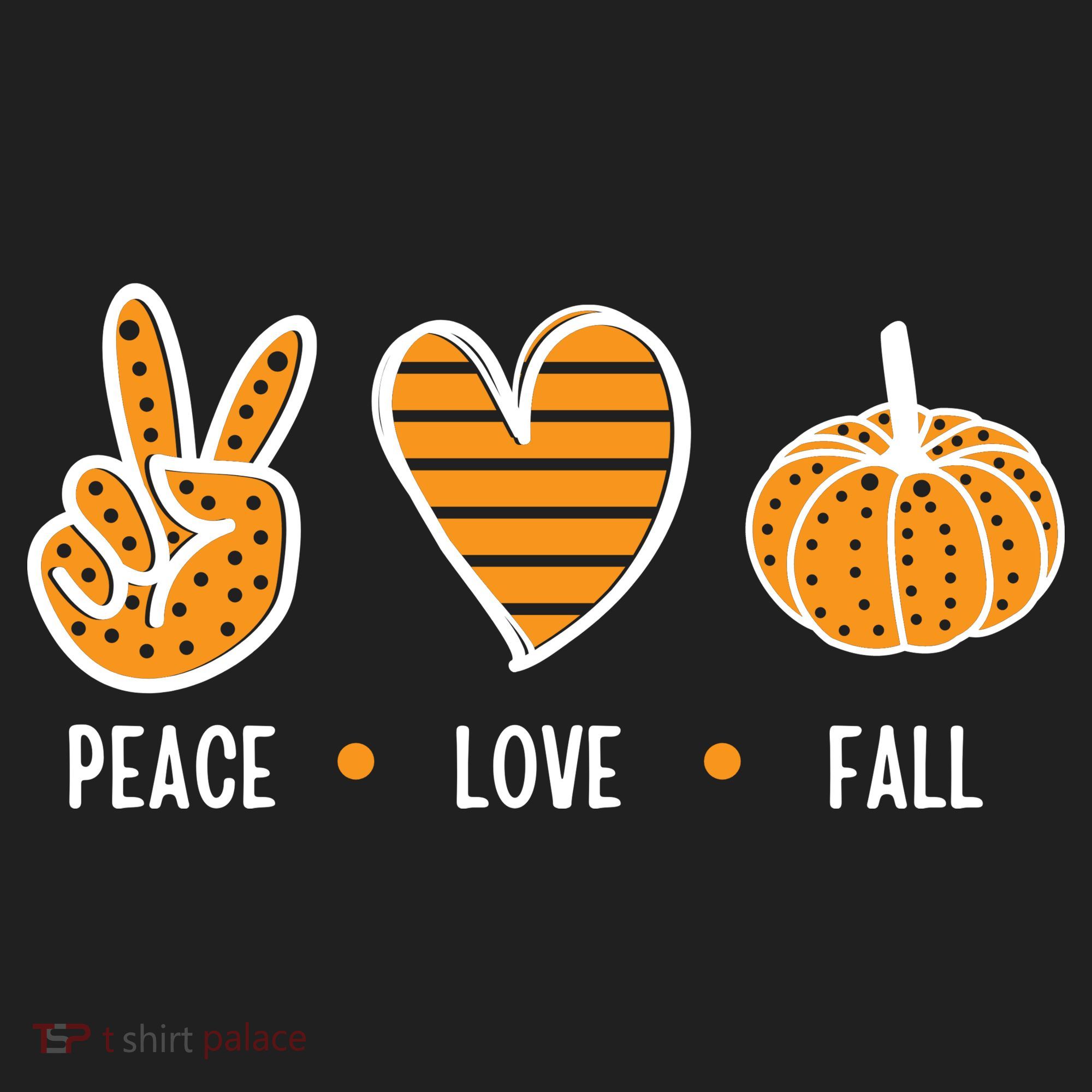 Peace Love Fall Cute Autumn Women's Sweatshirt