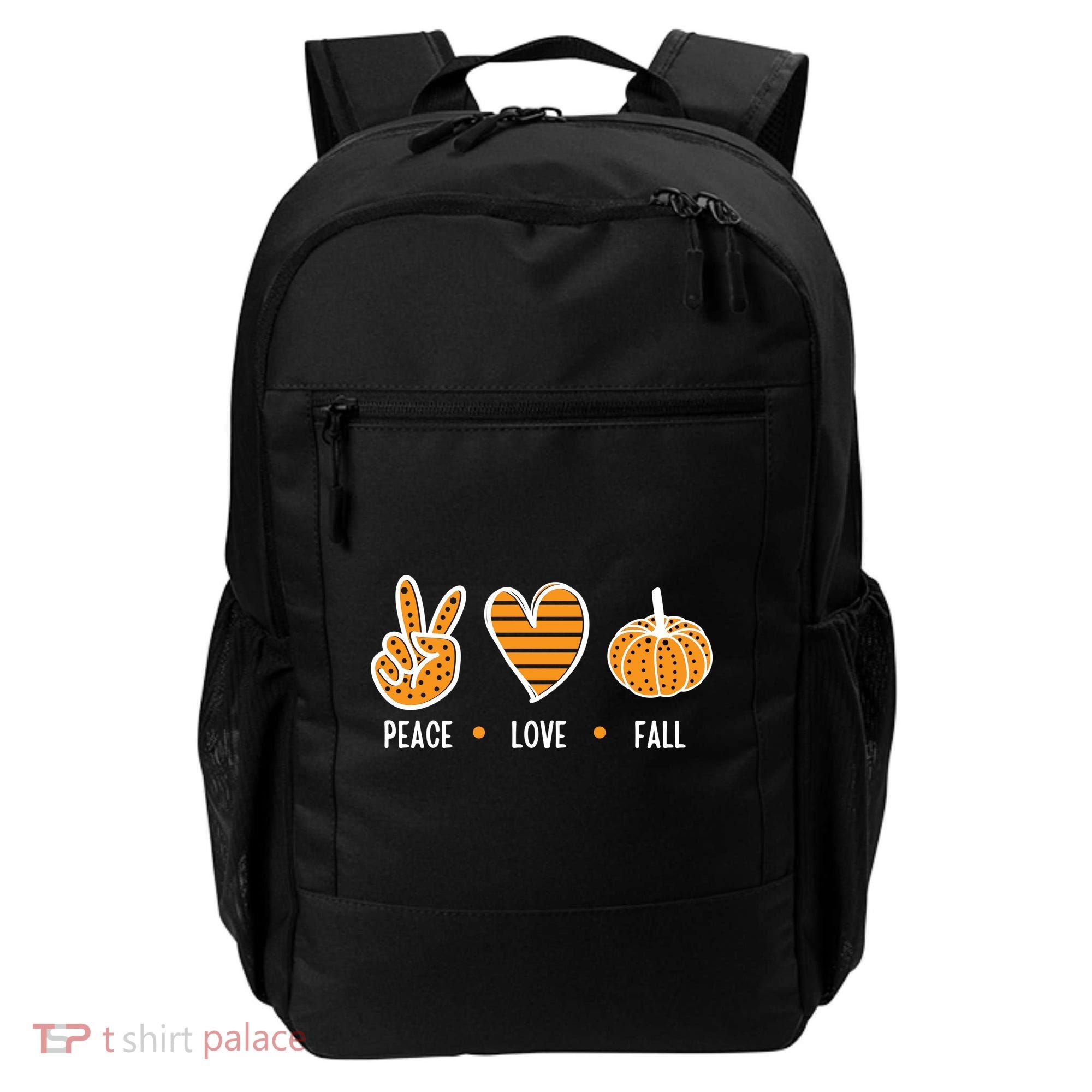 Peace Love Fall Cute Autumn Backpack