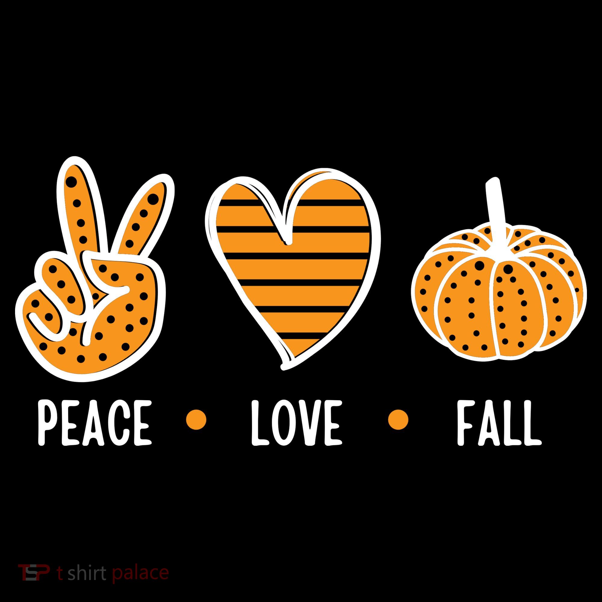 Peace Love Fall Cute Autumn Backpack