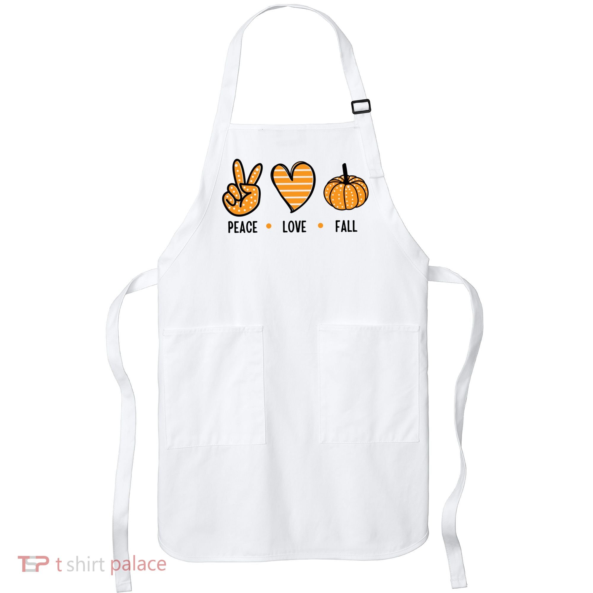 Peace Love Fall Cute Autumn Apron