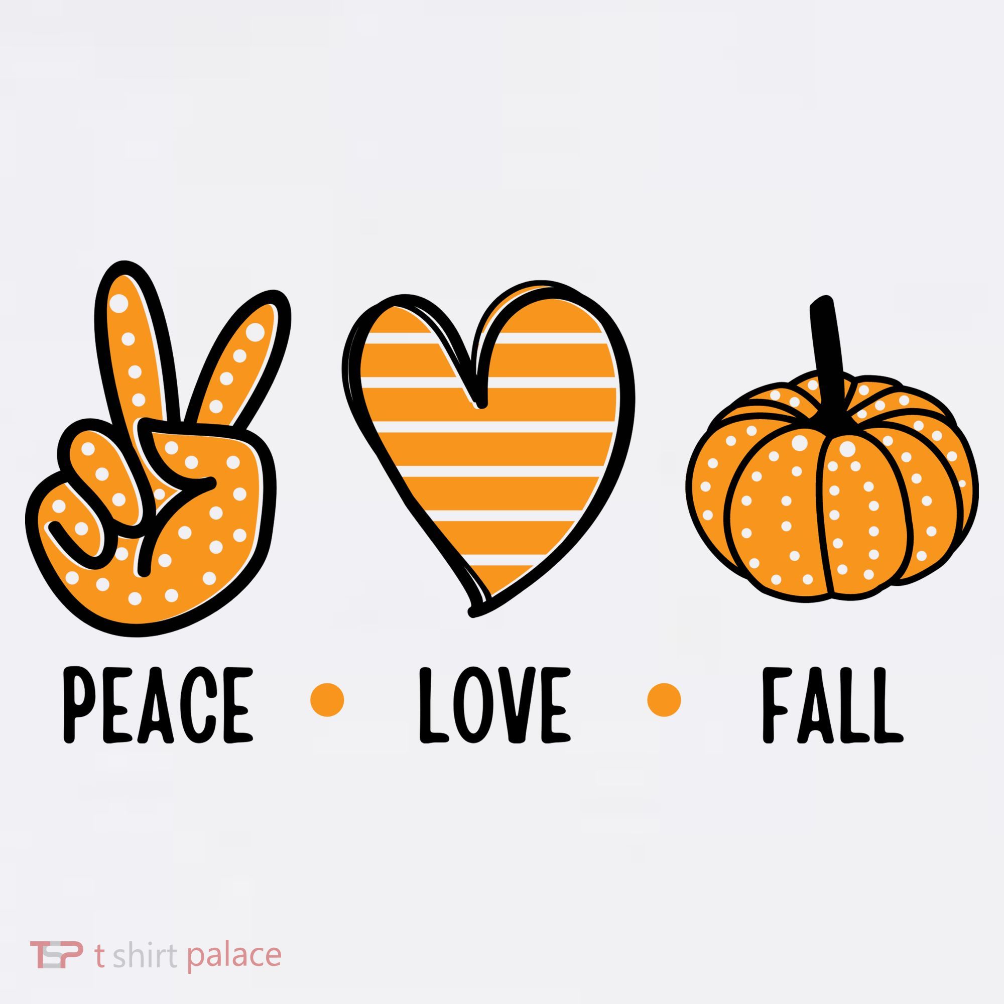 Peace Love Fall Cute Autumn Apron
