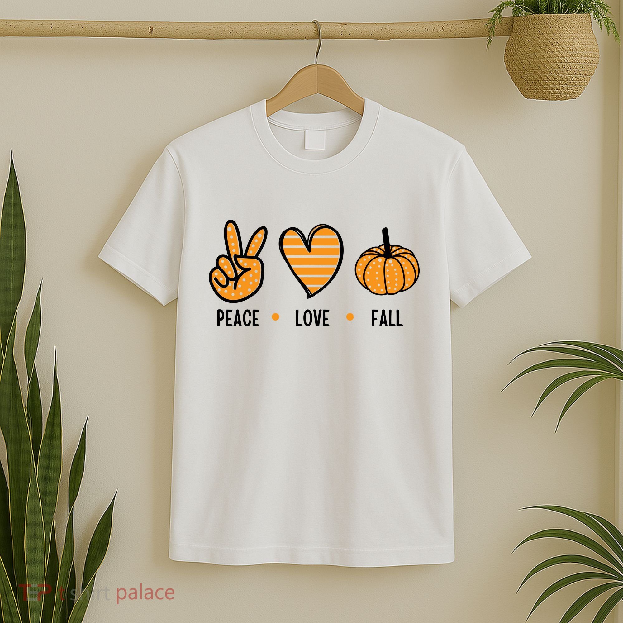 Peace Love Fall Cute Autumn T-Shirt