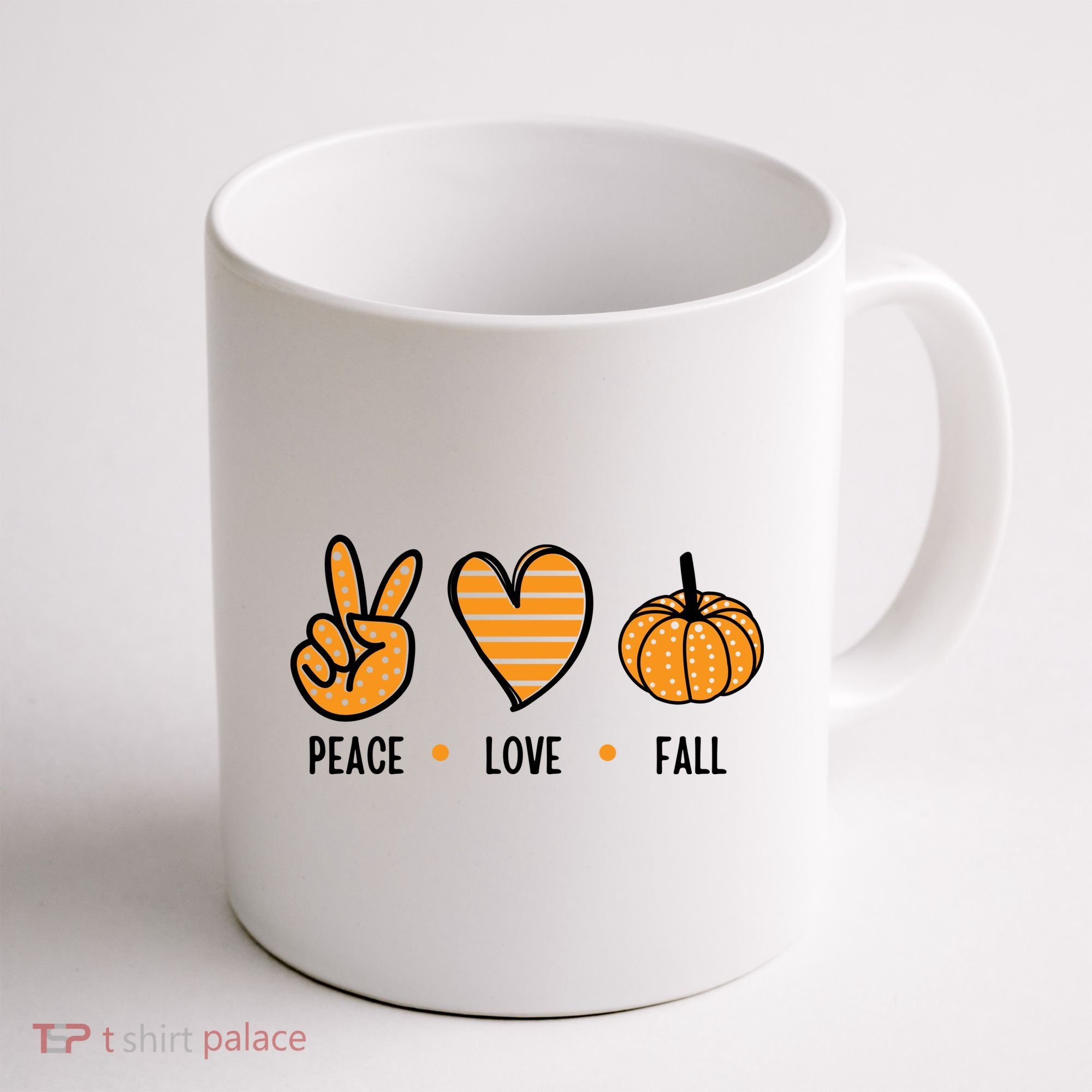 Peace Love Fall Cute Autumn Coffee Mug