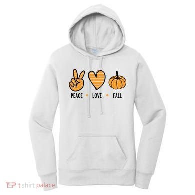 Peace Love Fall Cute Autumn Women's Hoodie