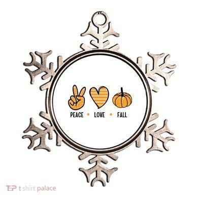 Peace Love Fall Cute Autumn Ornament