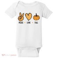 Peace Love Fall Cute Autumn Baby Bodysuit thumb 0