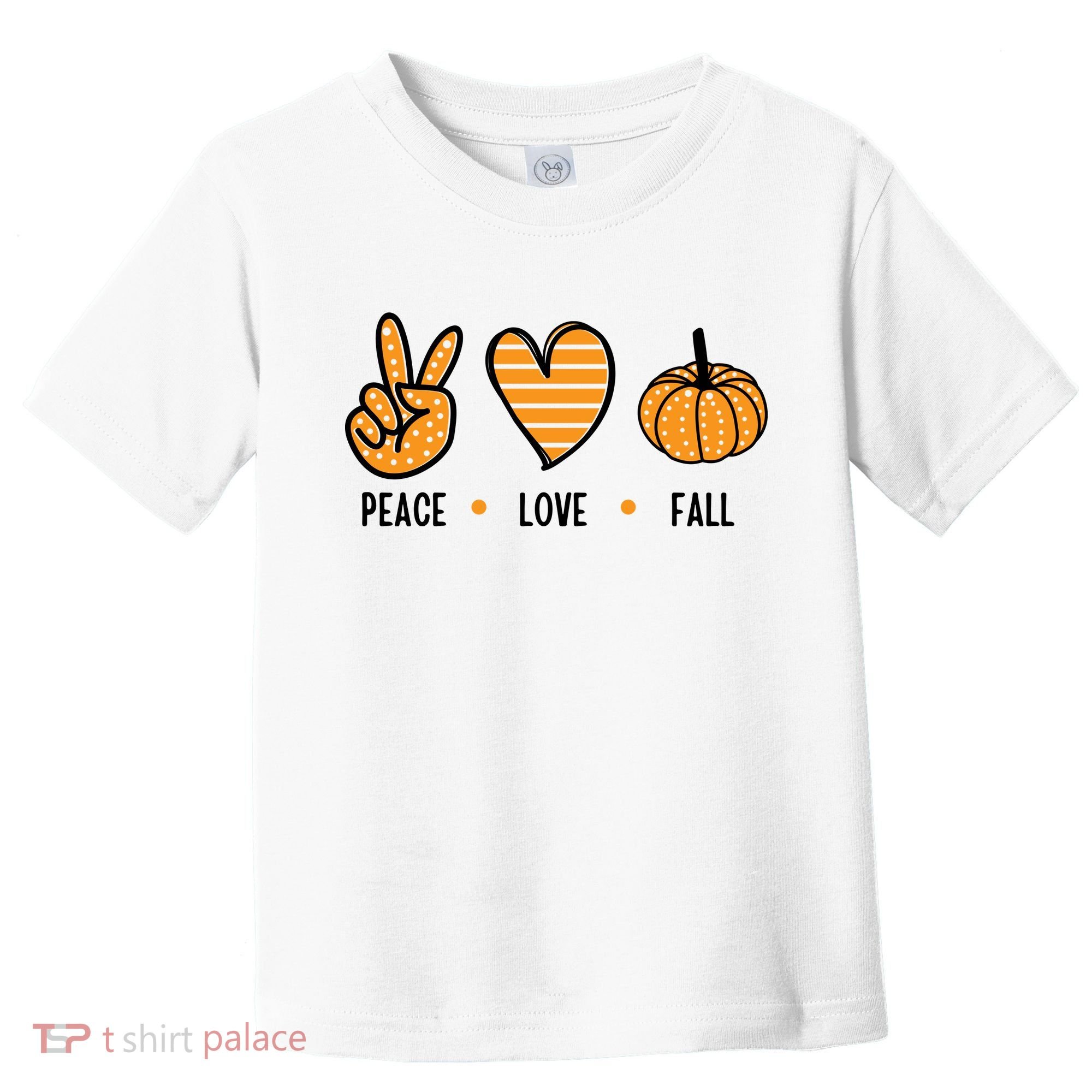 Peace Love Fall Cute Autumn Toddler T-Shirt