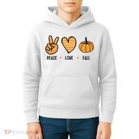 Peace Love Fall Cute Autumn Kids Hoodie thumb 4