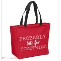 Probably Late For Something Tote Bag thumb 2