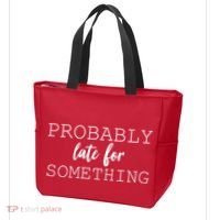 Probably Late For Something Tote Bag thumb 3
