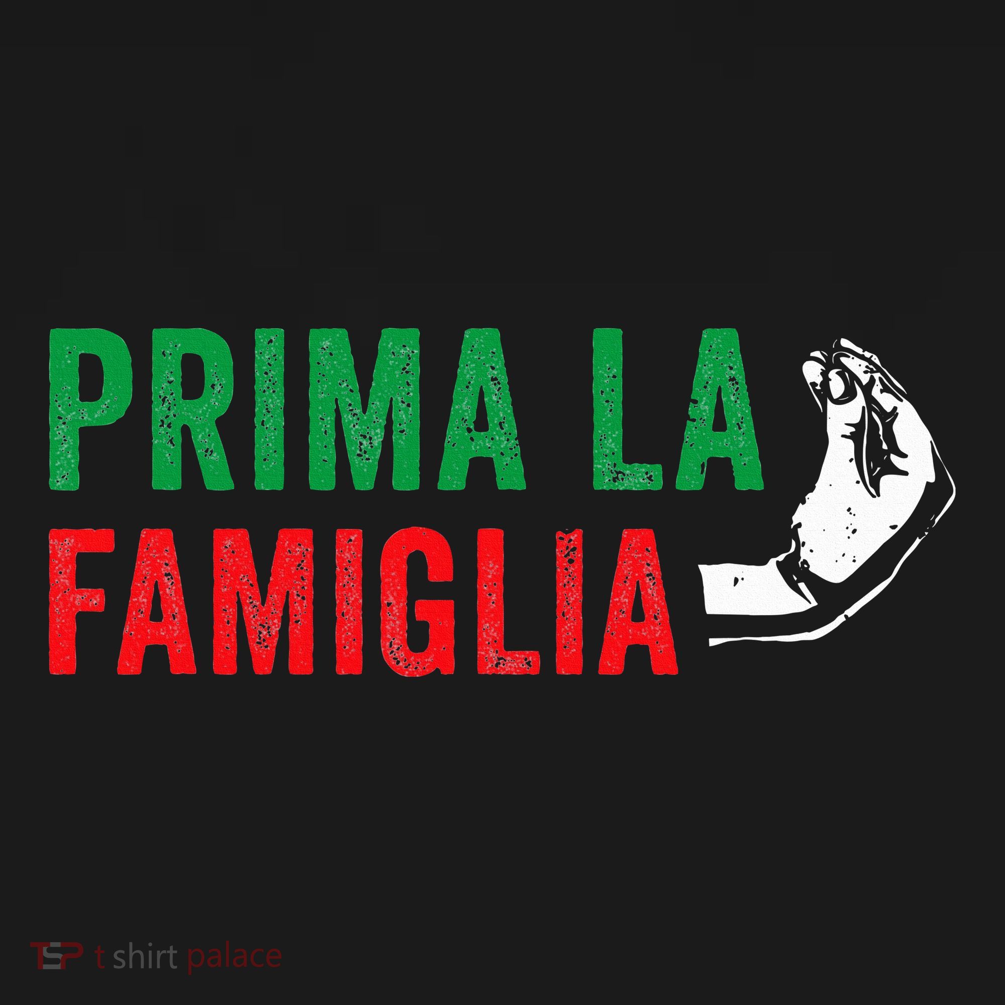 Prima La Famiglia Proud Italian Gift First Family Heritage T-Shirt