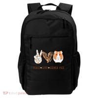 Peace Love Guinea Pigs Gift For Guinea Pigs Lover Backpack thumb 0