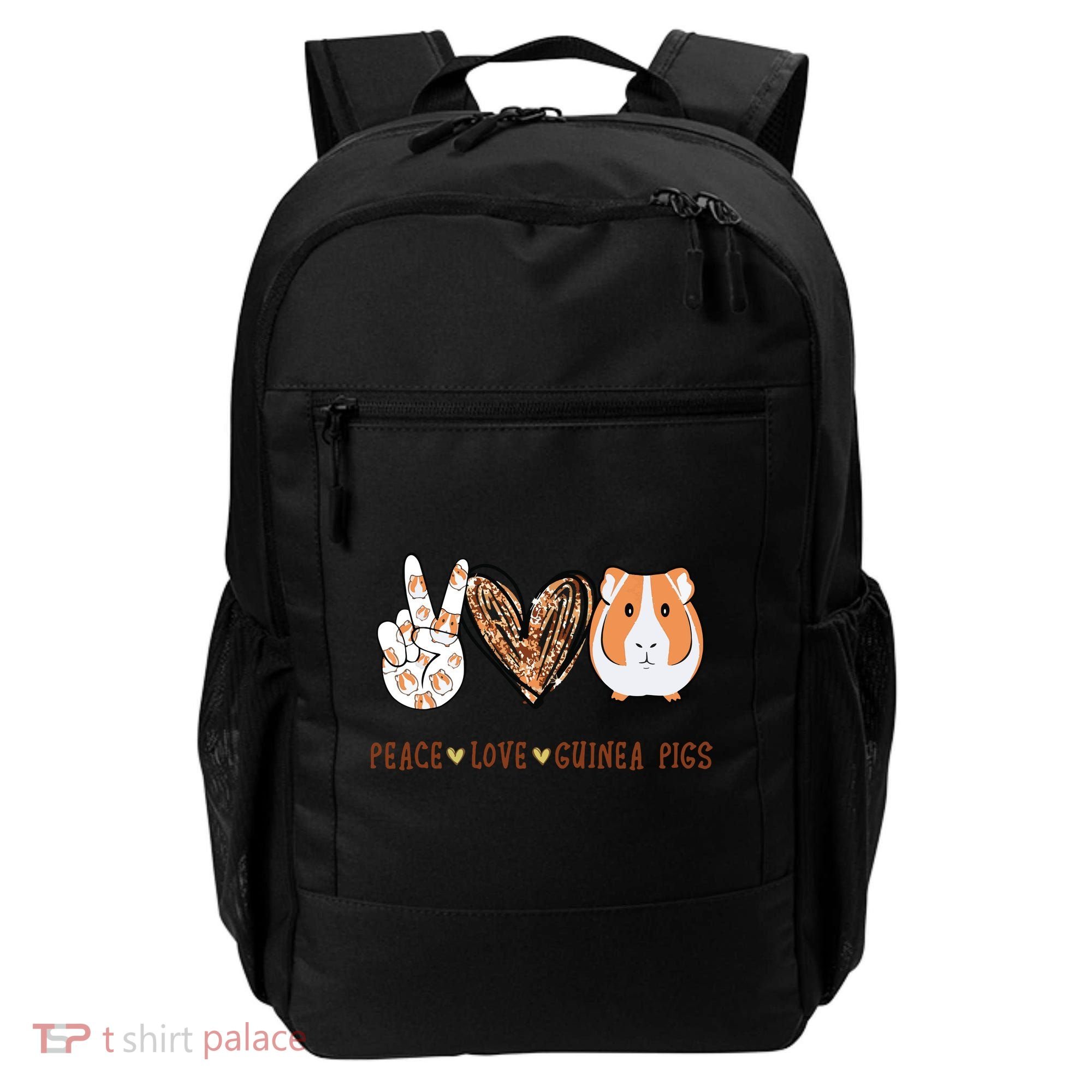 Peace Love Guinea Pigs Gift For Guinea Pigs Lover Backpack