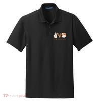 Peace Love Guinea Pigs Gift For Guinea Pigs Lover Dry Zone Grid Polo thumb 0