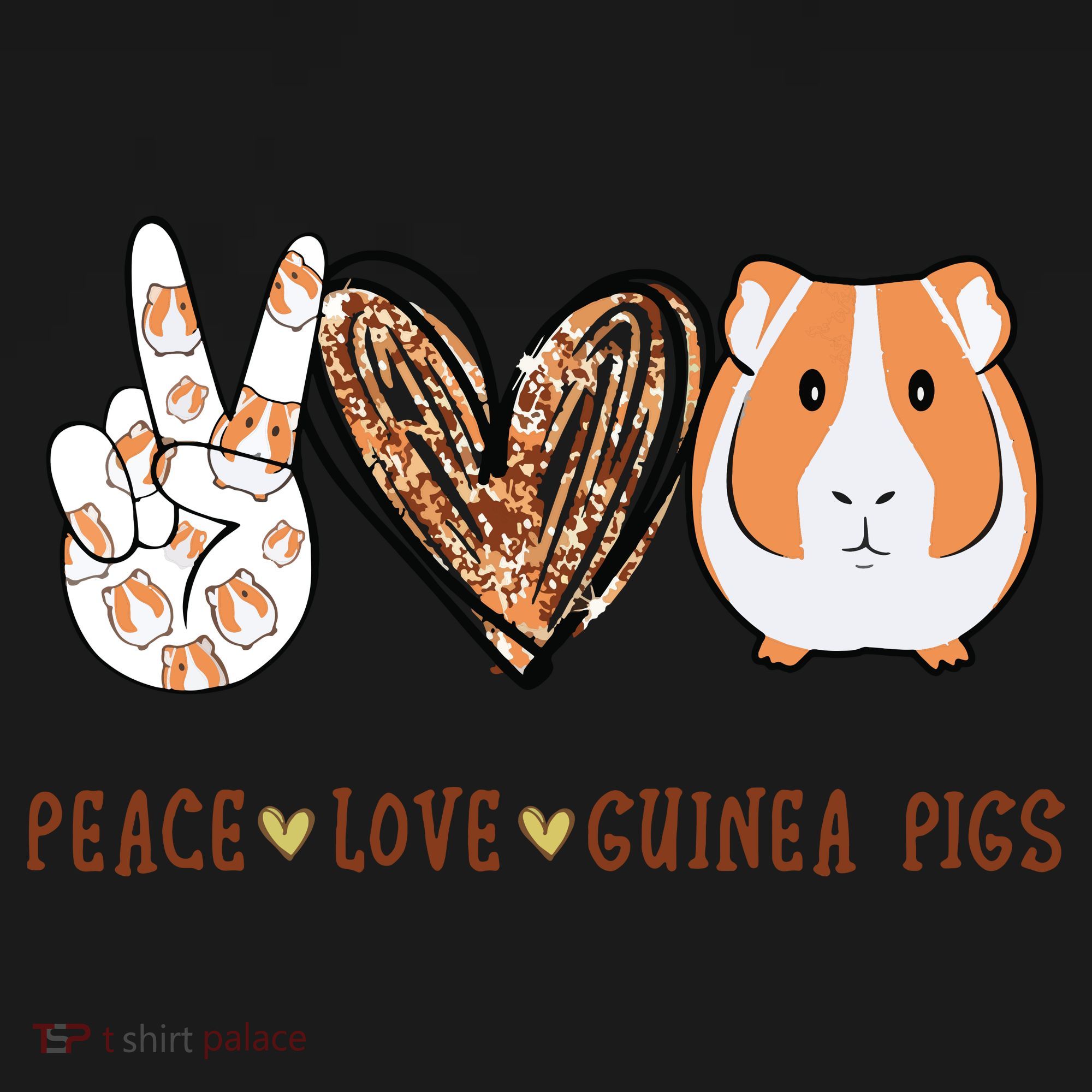 Peace Love Guinea Pigs Gift For Guinea Pigs Lover Women's Hoodie