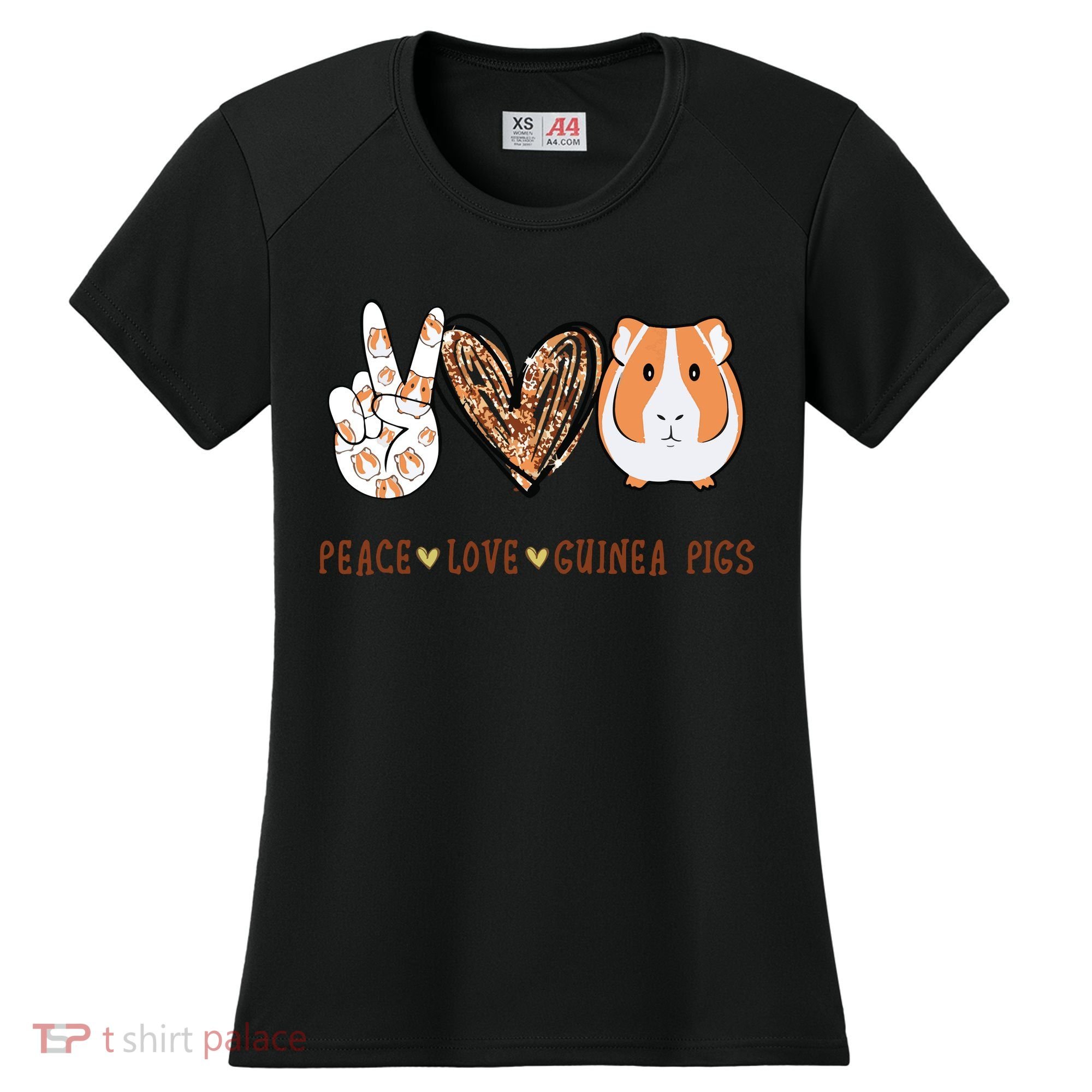 Peace Love Guinea Pigs Gift For Guinea Pigs Lover Women's Cooling Performance Crew T-Shirt