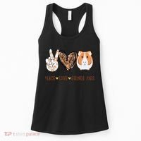 Peace Love Guinea Pigs Gift For Guinea Pigs Lover Women's Tank Top thumb 0