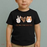 Peace Love Guinea Pigs Gift For Guinea Pigs Lover Toddler T-Shirt thumb 2