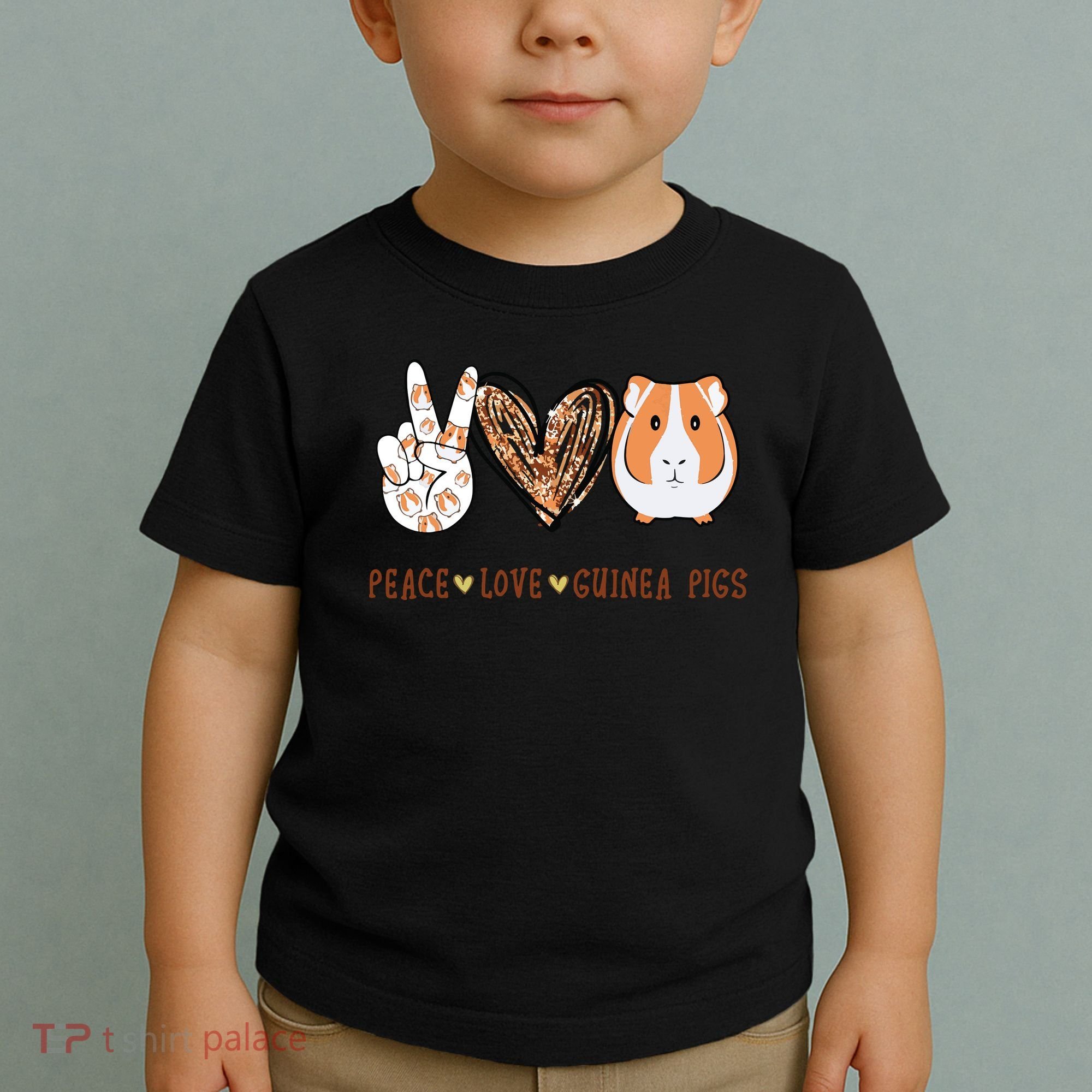 Peace Love Guinea Pigs Gift For Guinea Pigs Lover Toddler T-Shirt