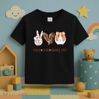 Peace Love Guinea Pigs Gift For Guinea Pigs Lover Toddler T-Shirt thumb 3