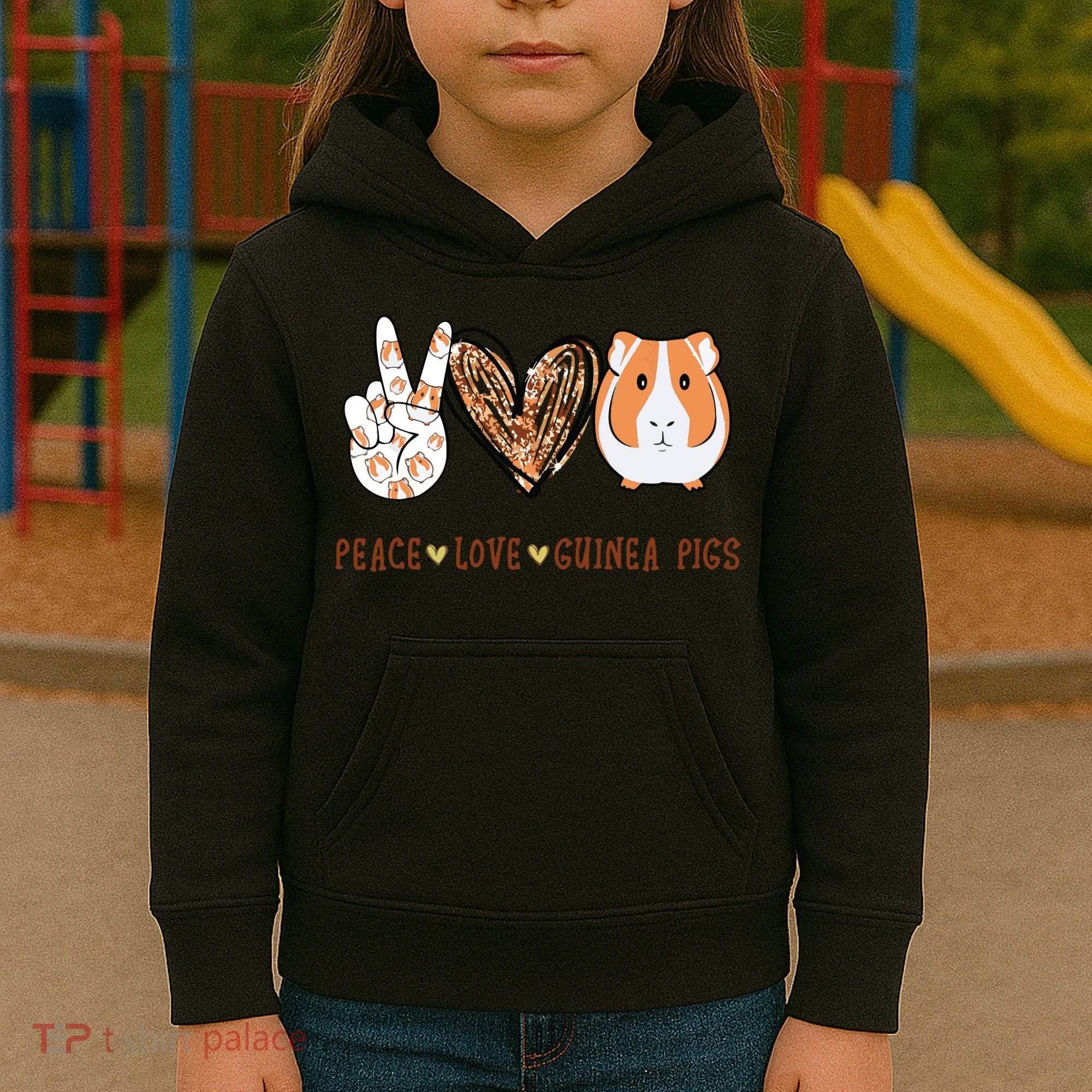 Peace Love Guinea Pigs Gift For Guinea Pigs Lover Kids Hoodie