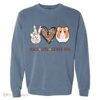 Peace Love Guinea Pigs Gift For Guinea Pigs Lover Garment-Dyed Sweatshirt thumb 0