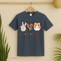 Peace Love Guinea Pigs Gift For Guinea Pigs Lover T-Shirt thumb 2