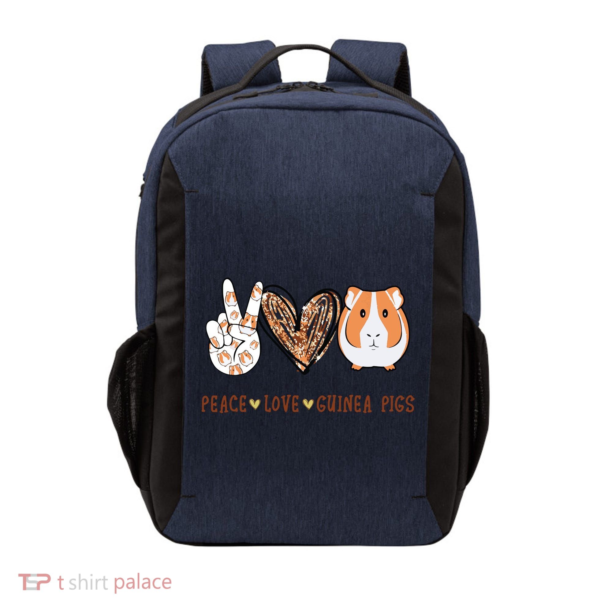 Peace Love Guinea Pigs Gift For Guinea Pigs Lover Vector Backpack