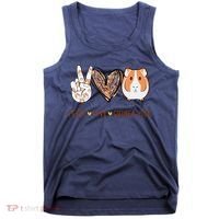 Peace Love Guinea Pigs Gift For Guinea Pigs Lover Tank Top thumb 0