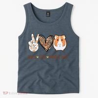 Peace Love Guinea Pigs Gift For Guinea Pigs Lover Tank Top thumb 2