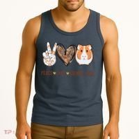 Peace Love Guinea Pigs Gift For Guinea Pigs Lover Tank Top thumb 3