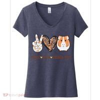 Peace Love Guinea Pigs Gift For Guinea Pigs Lover Women's V-Neck T-Shirt thumb 0