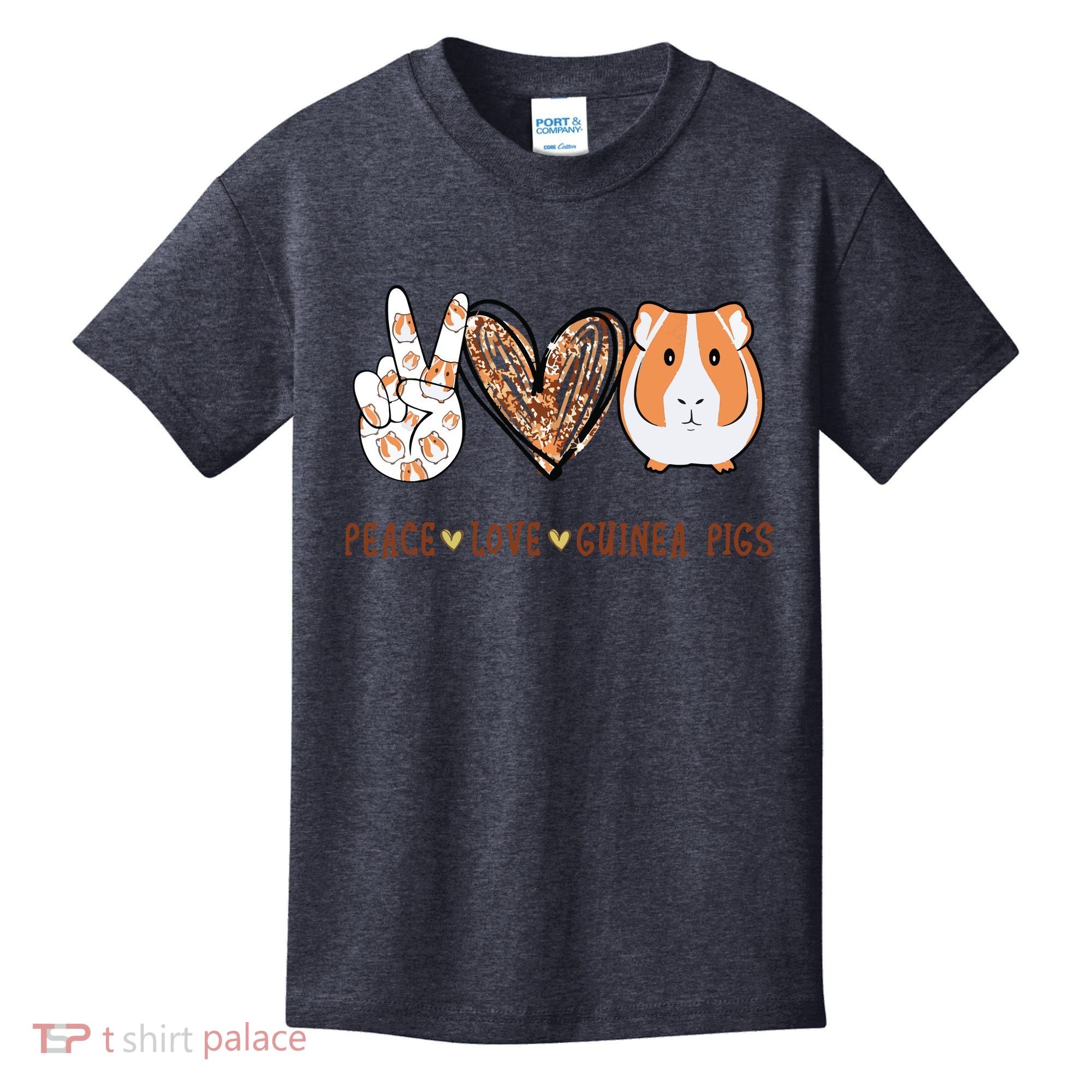 Peace Love Guinea Pigs Gift For Guinea Pigs Lover Kids T-Shirt