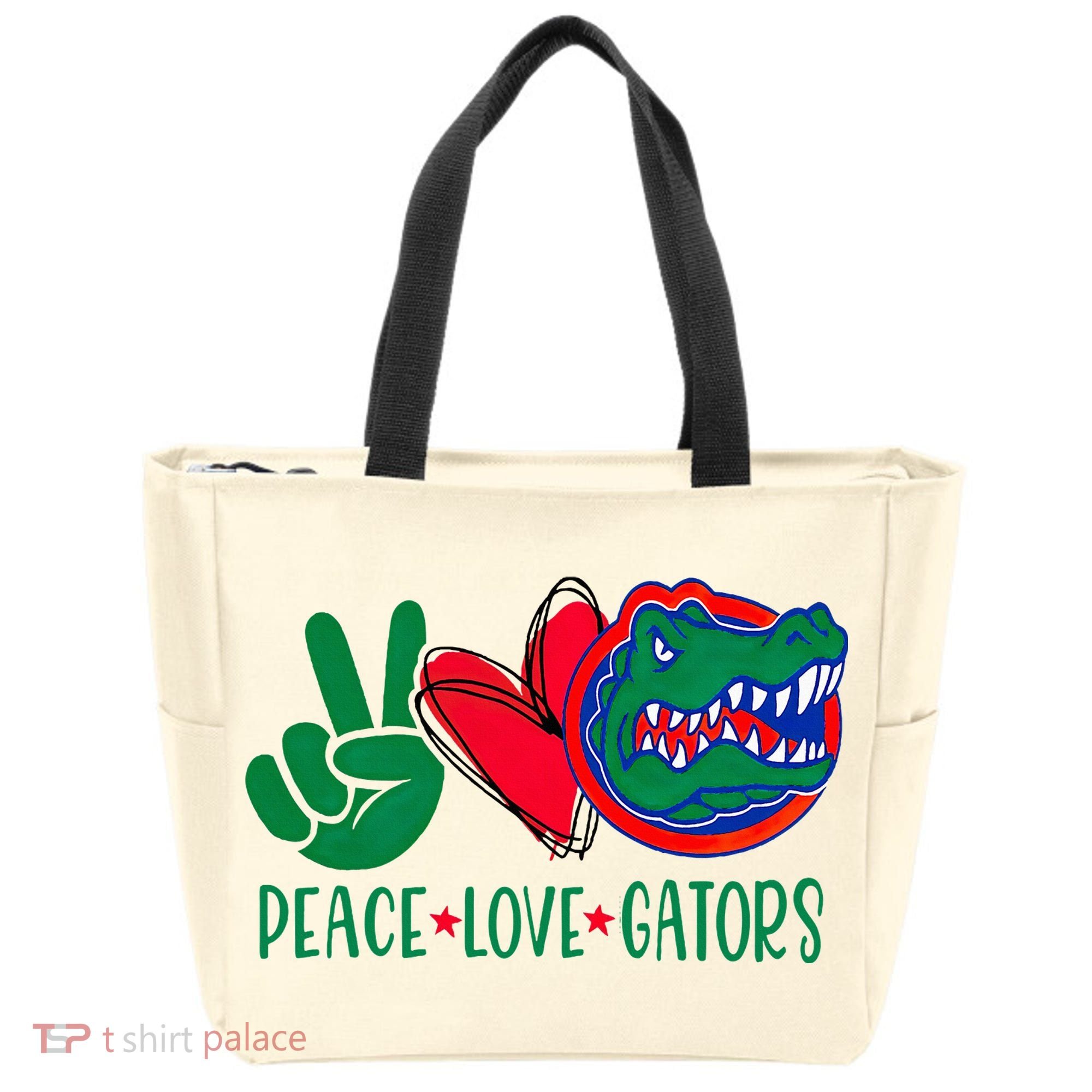Peace Love Gator Cute Costume Animal Lover Alligator Tote Bag