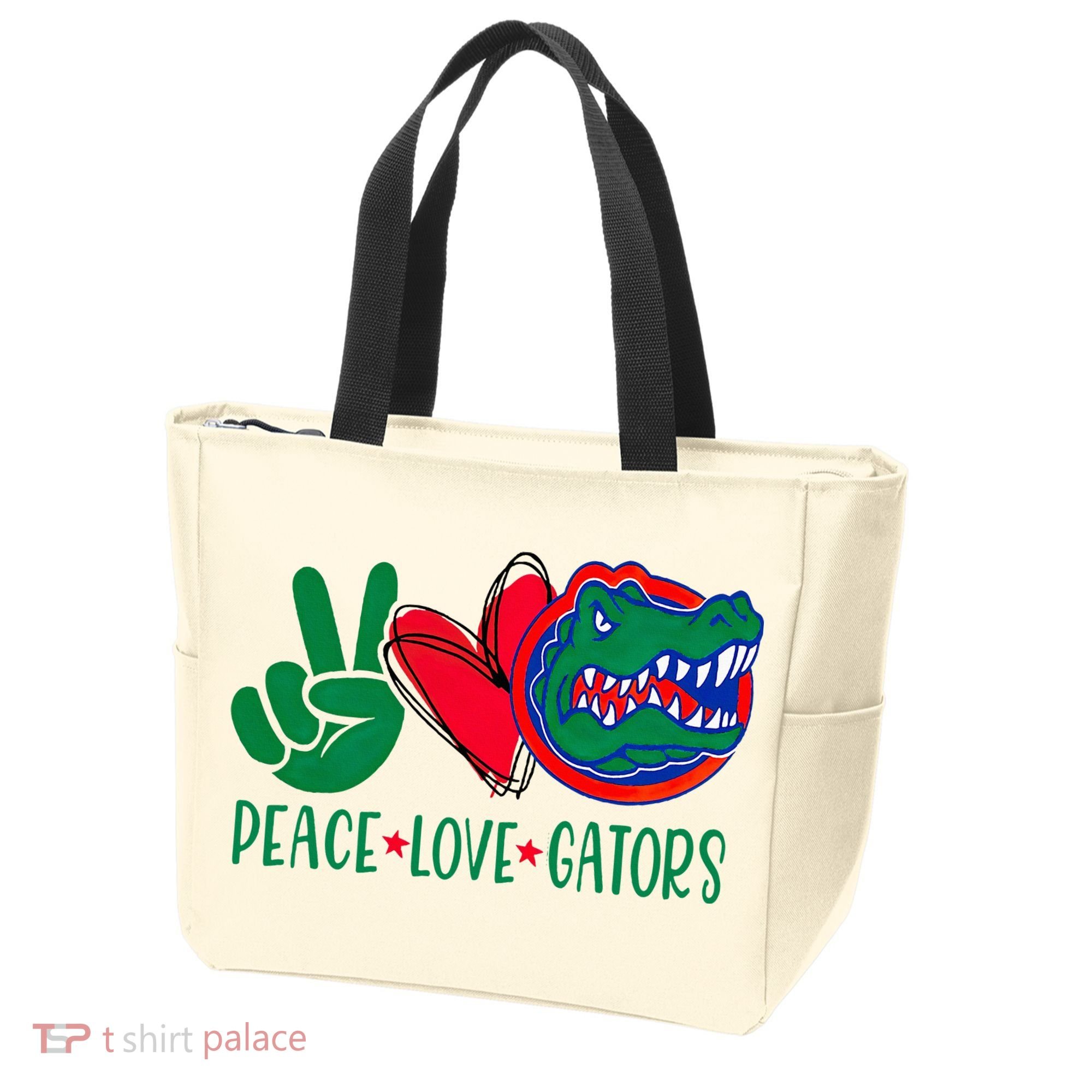 Peace Love Gator Cute Costume Animal Lover Alligator Tote Bag