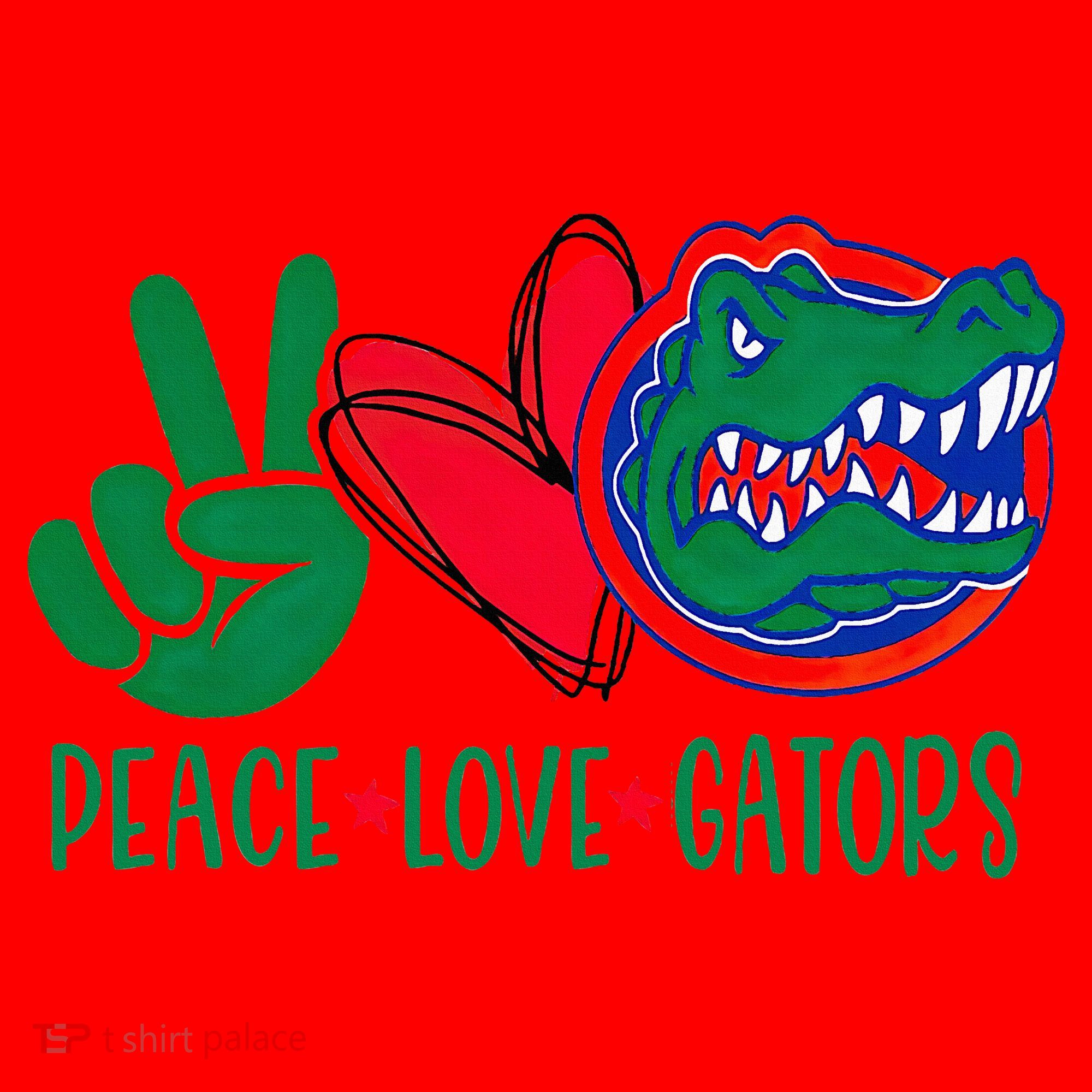 Peace Love Gator Cute Costume Animal Lover Alligator Santa Hat