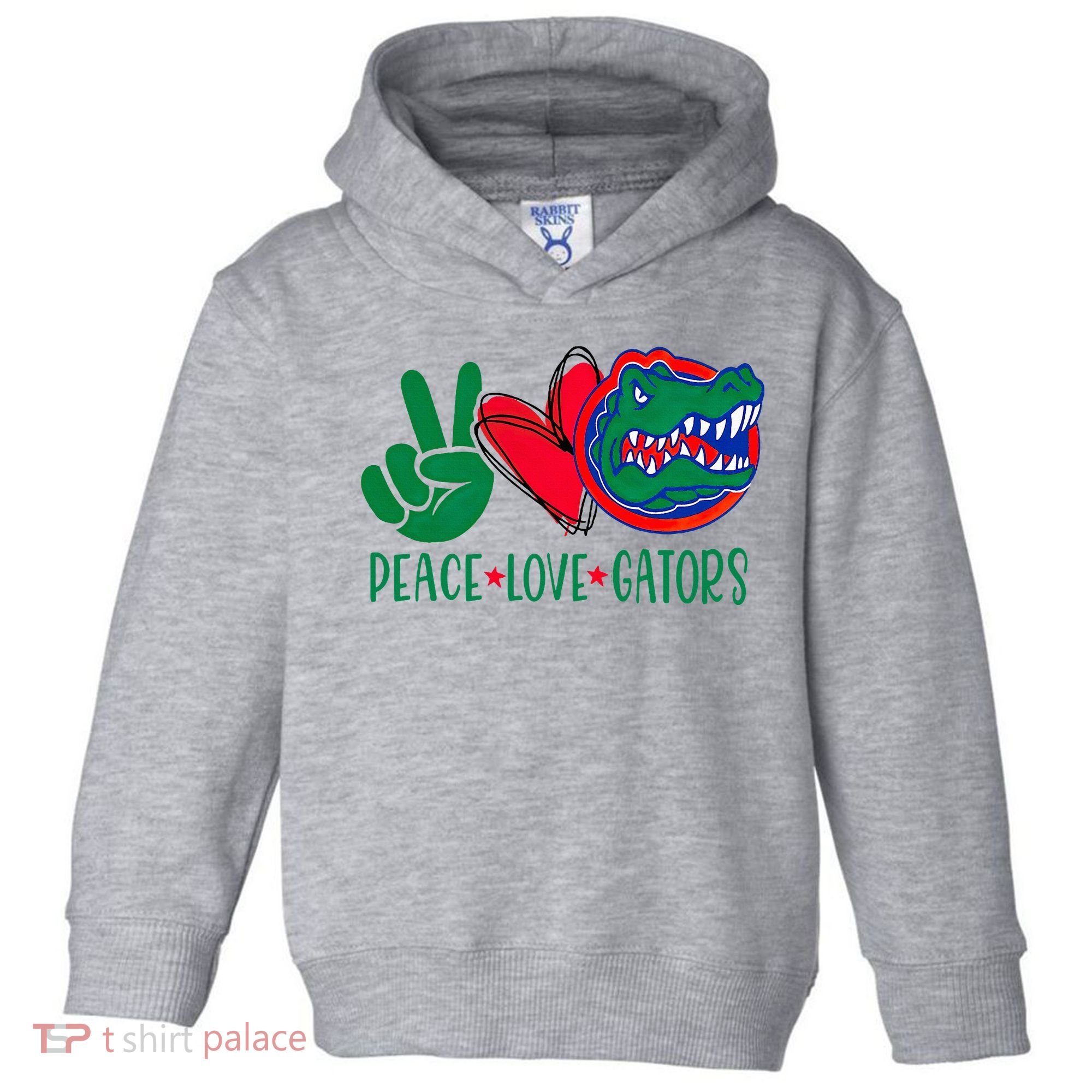 Peace Love Gator Cute Costume Animal Lover Alligator Toddler Hoodie