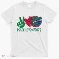 Peace Love Gator Cute Costume Animal Lover Alligator T-Shirt thumb 0