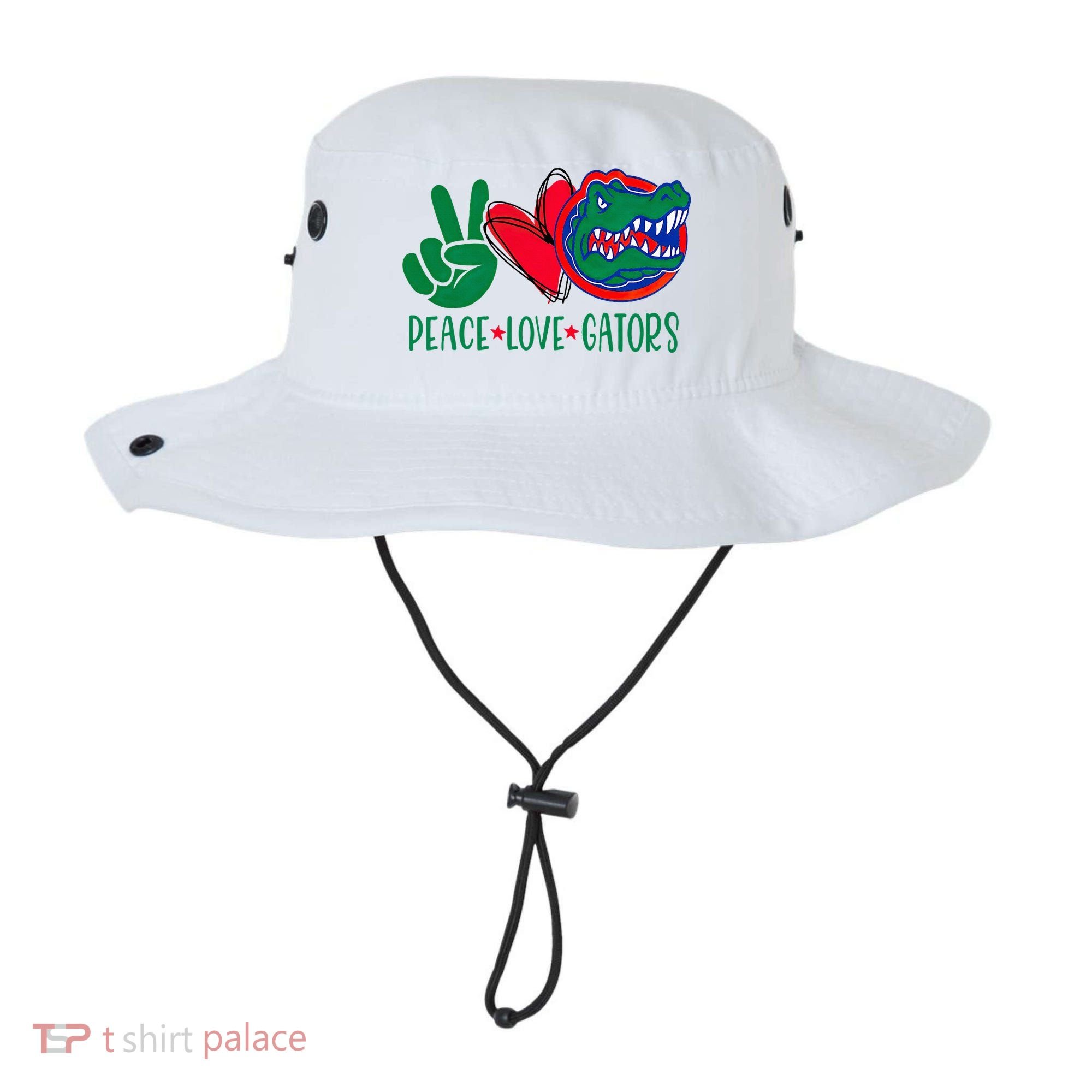 Peace Love Gator Cute Costume Animal Lover Alligator Bucket Hat